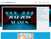 Tablet Screenshot of fountainsquareplayers.org